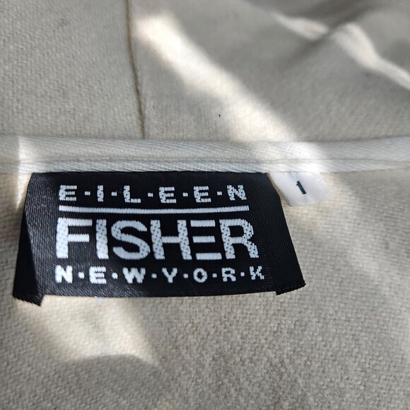 Eileen Fisher New York winter white wool maxi coat/duster - Picture 5 of 7